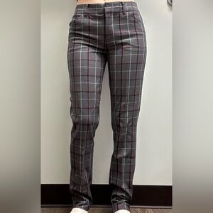 Women's Gray Plaid Pants
